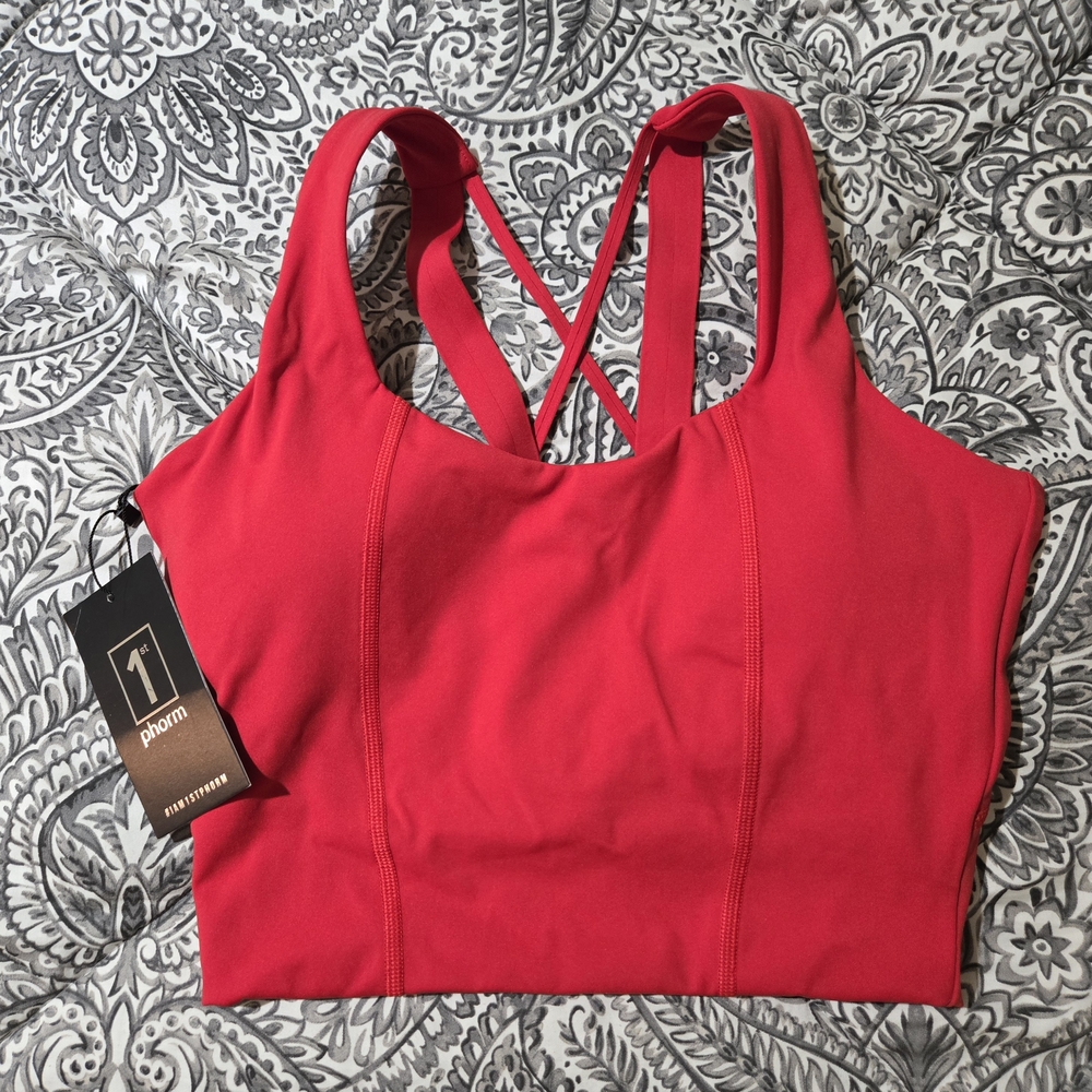 1st Phorm Red Women's Sports Bra